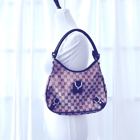 Authentic GUCCI Abbey GG Monogram Hobo- Tan - Picture 16 of 17